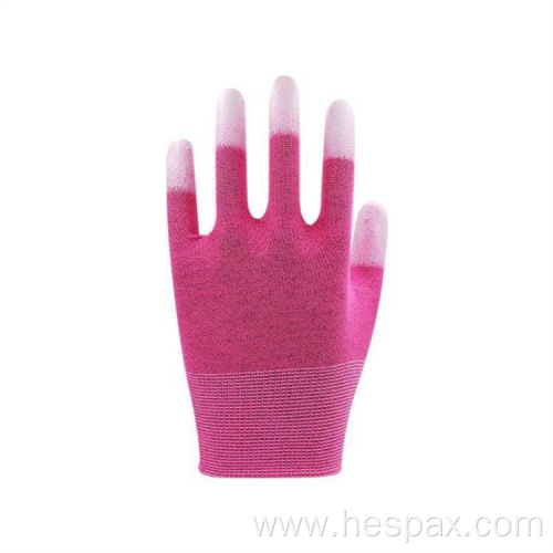 Hespax PU Finger Coated Carbon Fiber Dexterous Glove